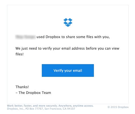 dropbox phishing email|If someone you don't recognize shares a file with you .